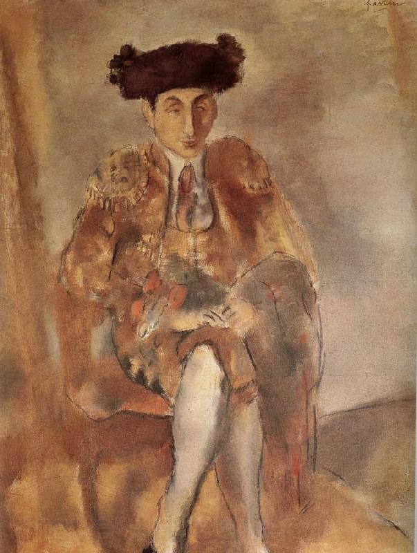 Jules Pascin Portrait of  FeleXidehabao wearing matador-s dress France oil painting art